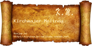 Kirchmajer Melinda névjegykártya